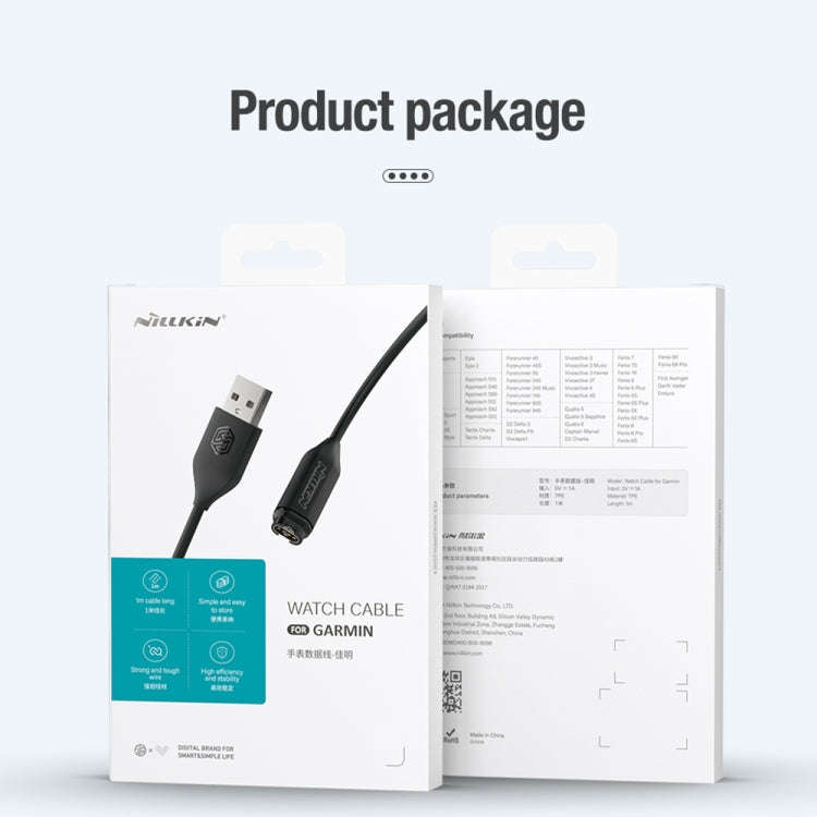 Smart Watch Charging Data Cable for Garmin, Cable Length: 1m