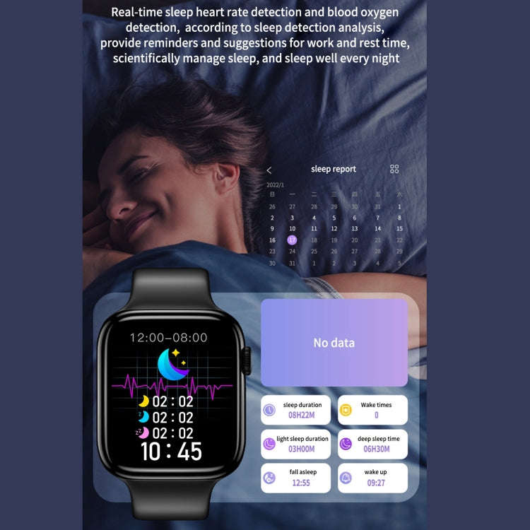 D SEVEN 1.9 inch TFT Screen Smart Watch, Support Bluetooth Dial/Sleep Monitoring(Blue)