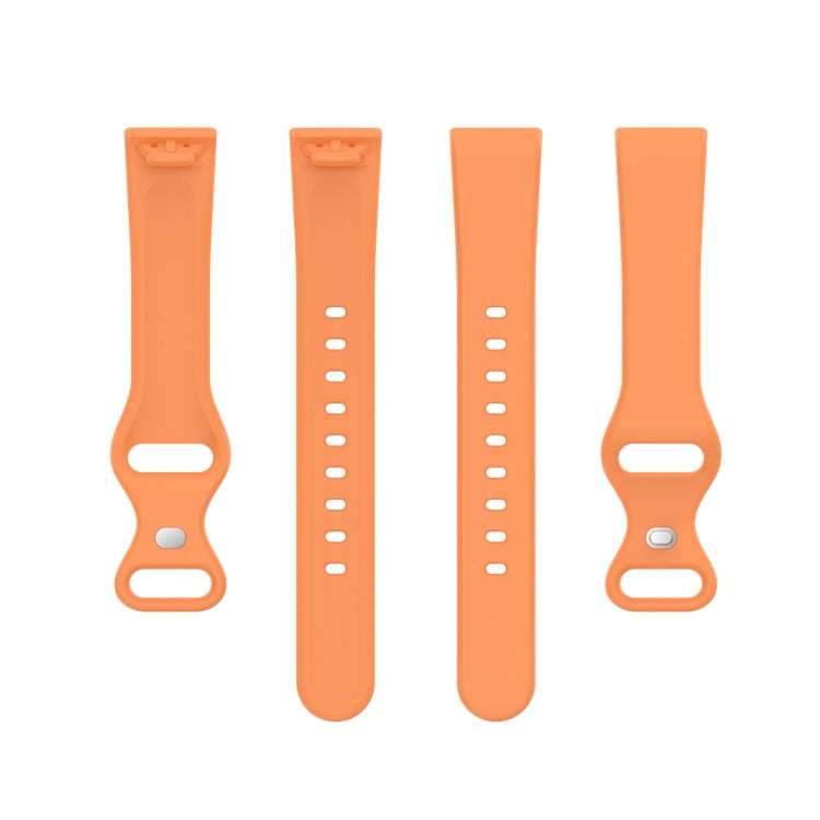 For Amazon Halo View Silicone Butterfly Buckle Watch Band, Size:S(Vitality Orange)