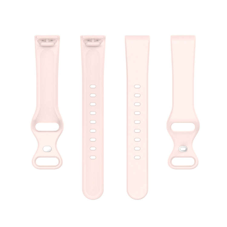 For Amazon Halo View Silicone Butterfly Buckle Watch Band, Size:S(Sand Pink)