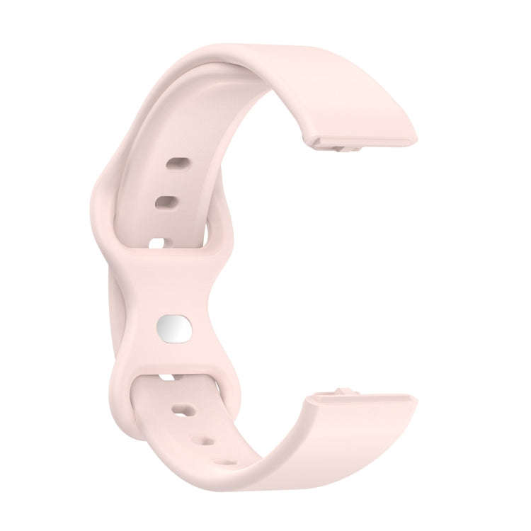 For Amazon Halo View Silicone Butterfly Buckle Watch Band, Size:S(Sand Pink)