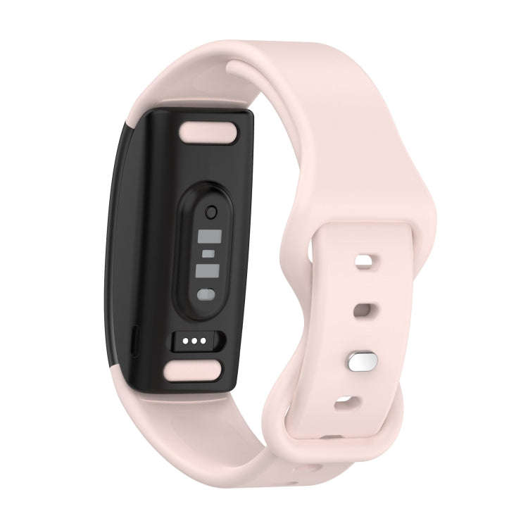 For Amazon Halo View Silicone Butterfly Buckle Watch Band, Size:S(Sand Pink)