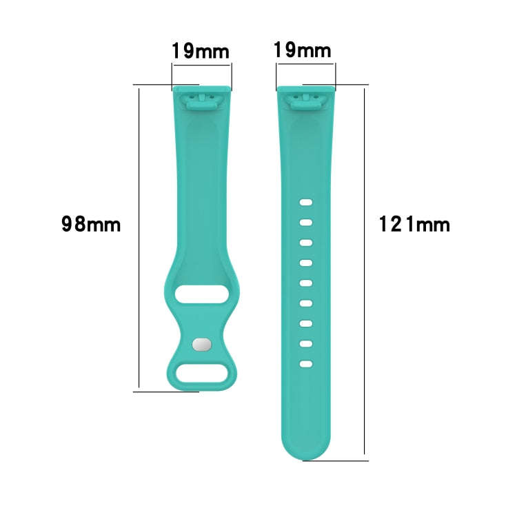For Amazon Halo View Silicone Butterfly Buckle Watch Band, Size:S(Rock Grey)