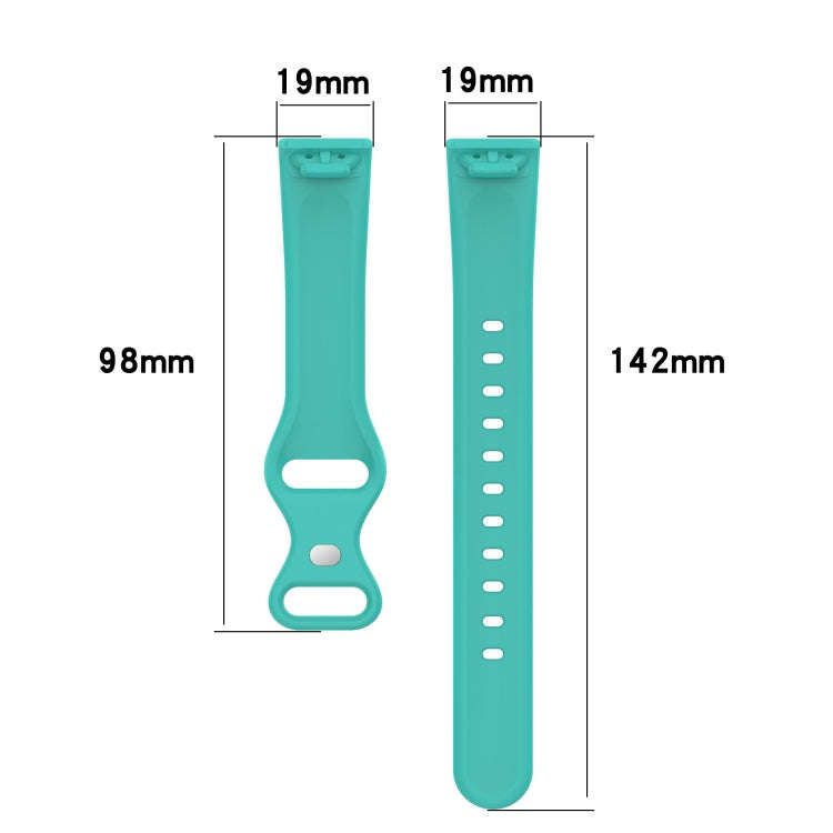 For Amazon Halo View Silicone Butterfly Buckle Watch Band, Size:L(Red)