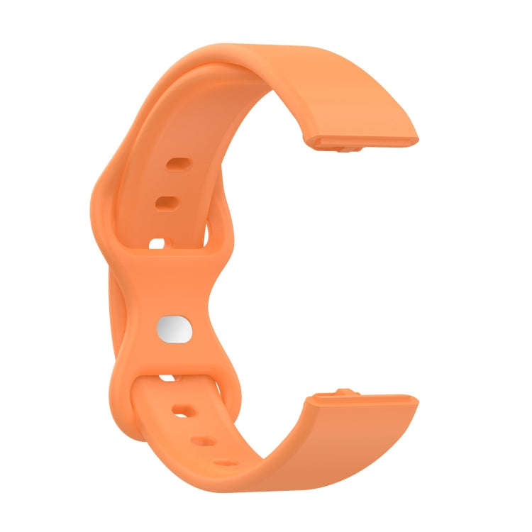 For Amazon Halo View Silicone Butterfly Buckle Watch Band, Size:L(Vitality Orange)