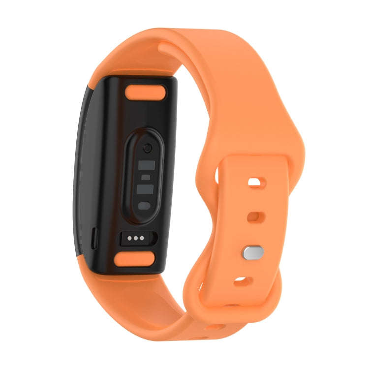For Amazon Halo View Silicone Butterfly Buckle Watch Band, Size:L(Vitality Orange)