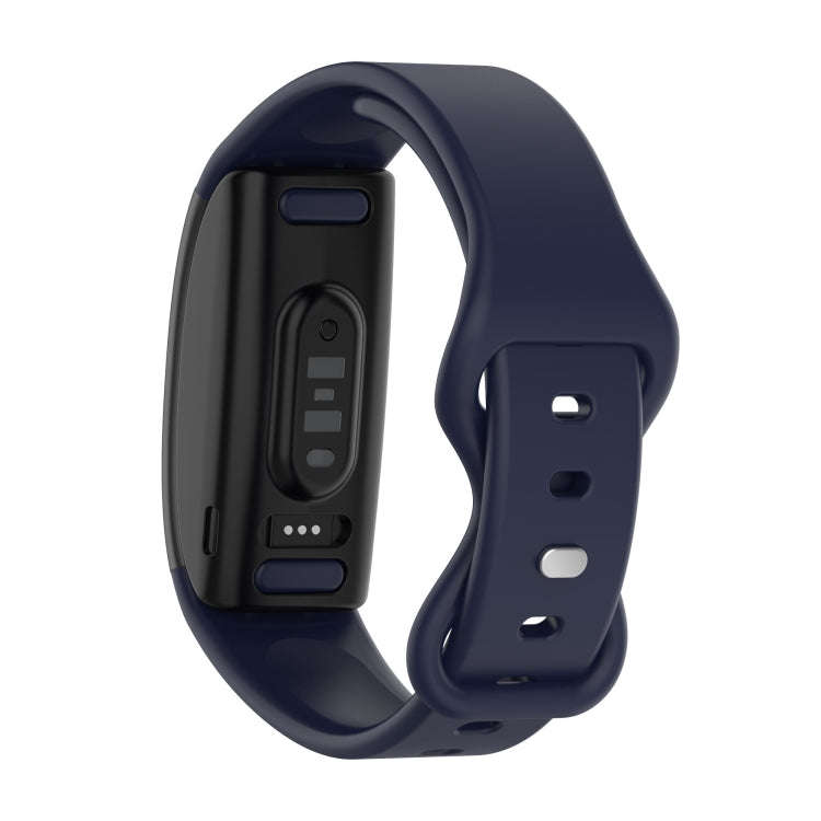For Amazon Halo View Silicone Butterfly Buckle Watch Band, Size:L(Dark Blue)