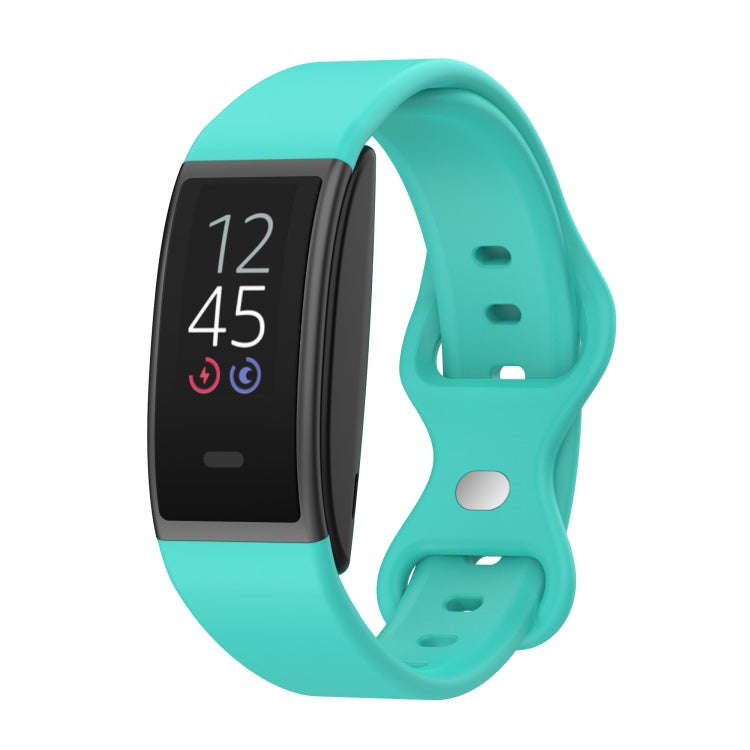 For Amazon Halo View Silicone Butterfly Buckle Watch Band, Size:L(Mint Green)
