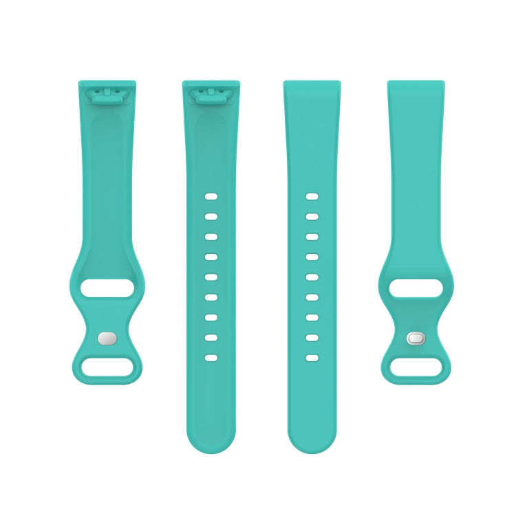 For Amazon Halo View Silicone Butterfly Buckle Watch Band, Size:L(Mint Green)