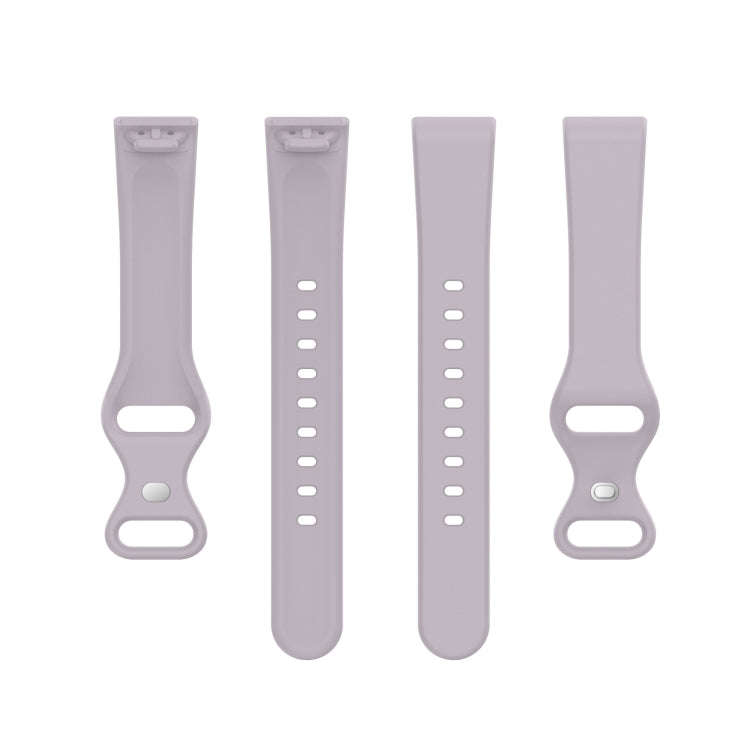 For Amazon Halo View Silicone Butterfly Buckle Watch Band, Size:L(Lavender)