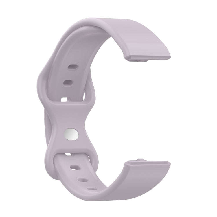 For Amazon Halo View Silicone Butterfly Buckle Watch Band, Size:L(Lavender)