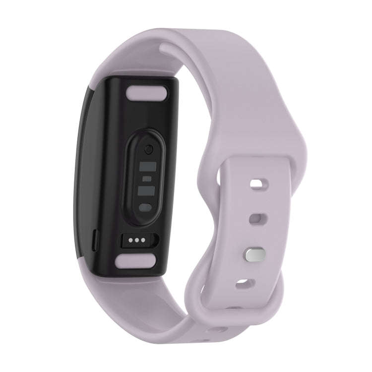 For Amazon Halo View Silicone Butterfly Buckle Watch Band, Size:L(Lavender)
