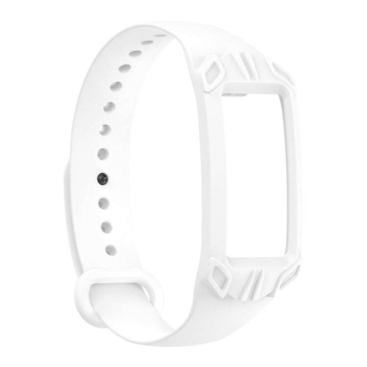 For Amazon Halo View Silicone Integrated Watch Band(White)