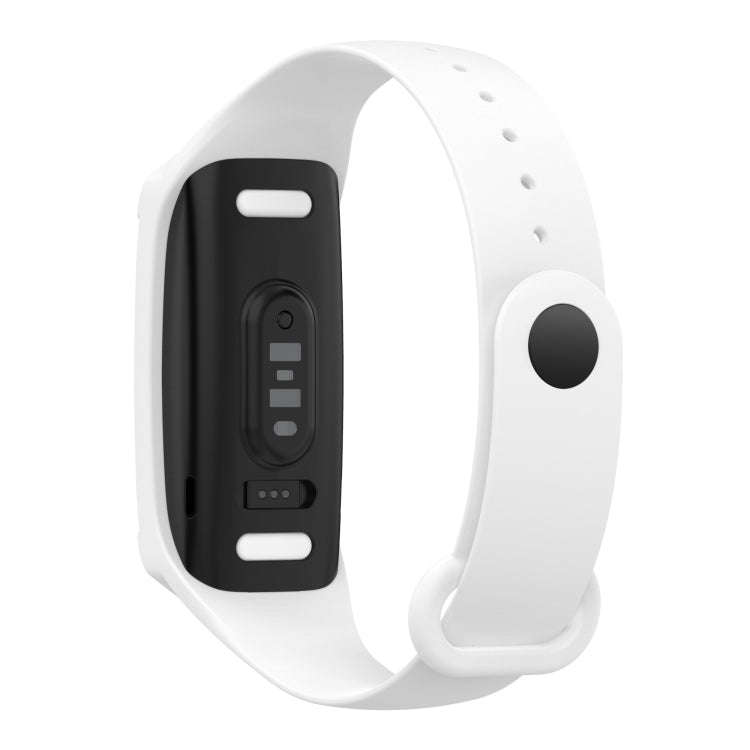 For Amazon Halo View Silicone Integrated Watch Band(White)