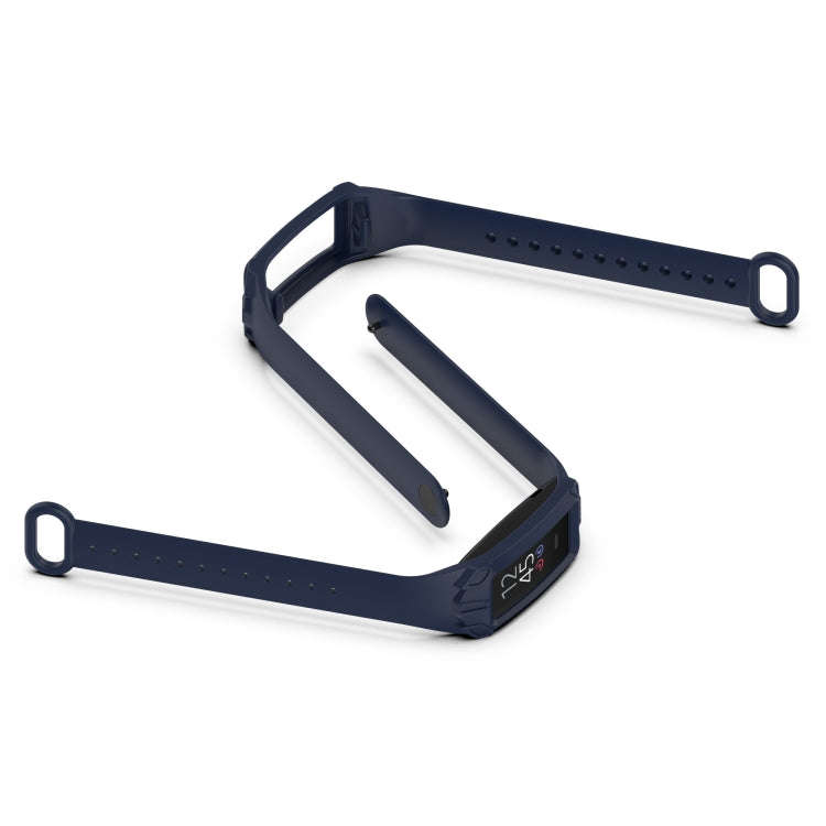 For Amazon Halo View Silicone Integrated Watch Band(Navy Blue)
