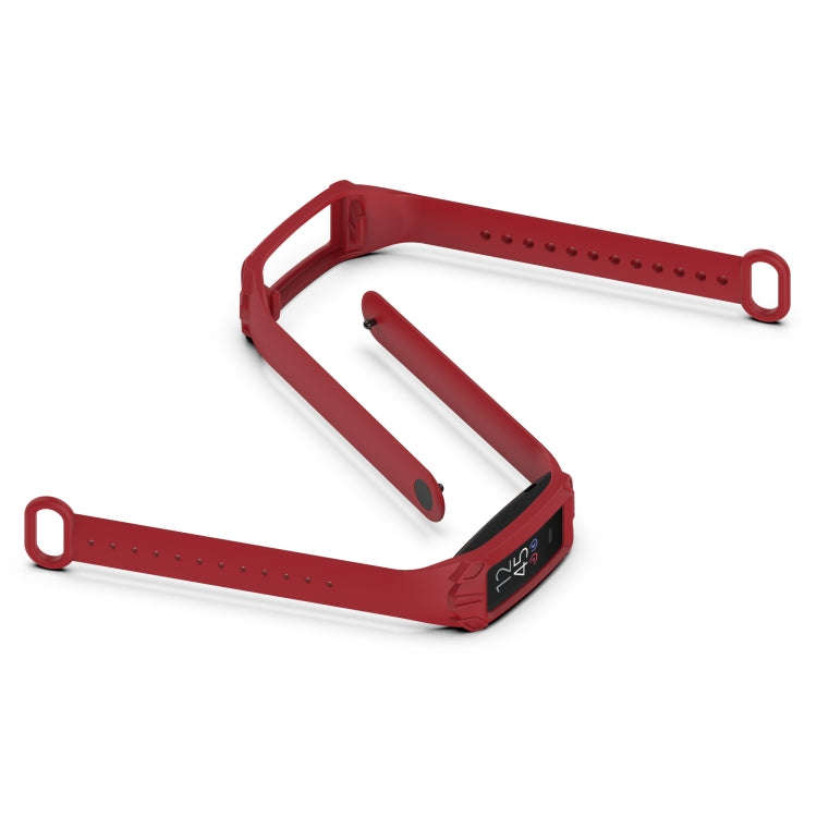 For Amazon Halo View Silicone Integrated Watch Band(Red)