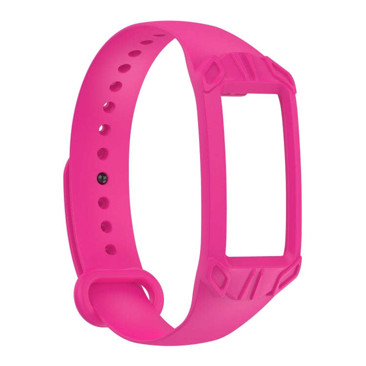 For Amazon Halo View Silicone Integrated Watch Band(Rose Red)