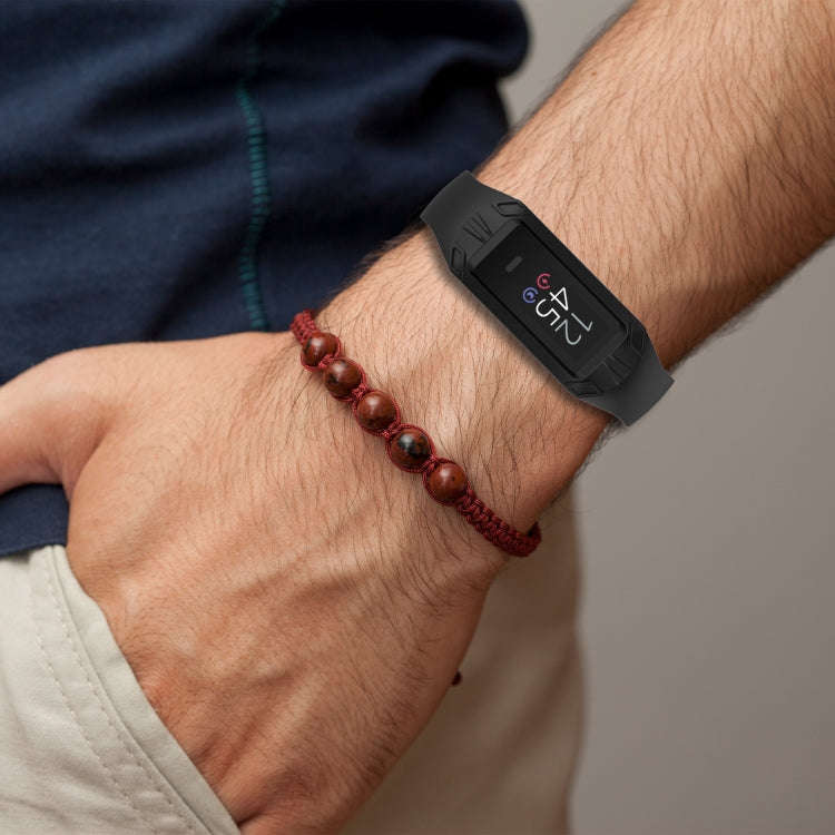 For Amazon Halo View Silicone Integrated Watch Band(Navy Blue)