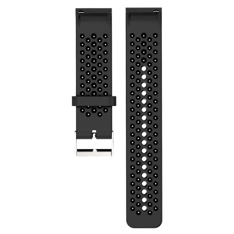 For POLAR Vantage M Silicone Watch Band(Black)