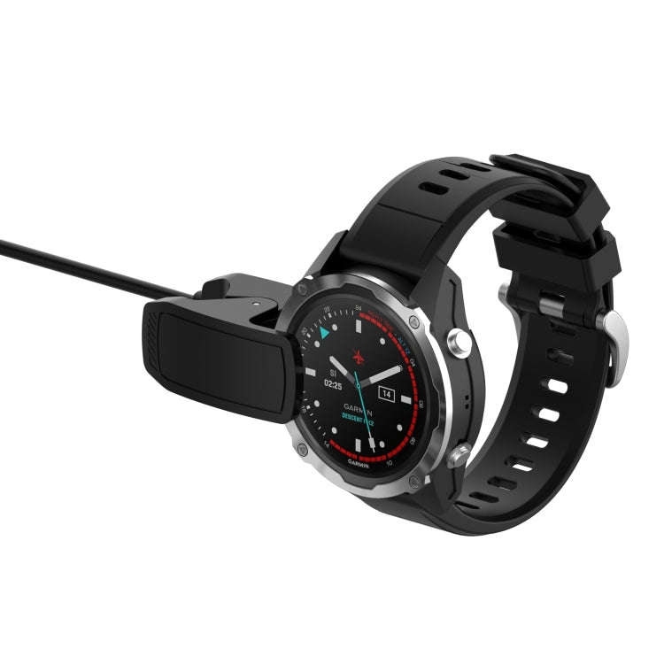 For Garmin Descent G2 / Descent G1 Smart Watch Charging Cable with Data Function(Black)