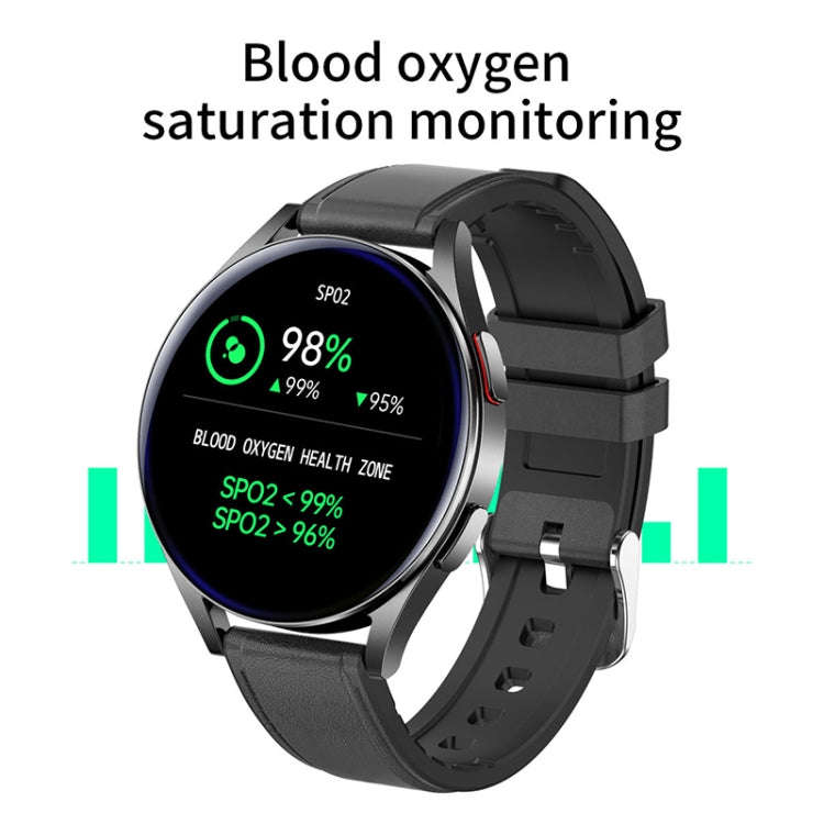 NORTH EDGE N34S 1.32 inch Screen Smart Watch Support Health Monitoring / Voice Assistant(Black)