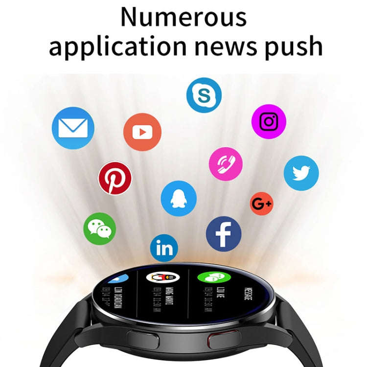NORTH EDGE N34S 1.32 inch Screen Smart Watch Support Health Monitoring / Voice Assistant(Black)