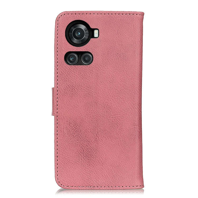For OnePlus ACE/10R KHAZNEH Cowhide Texture Leather Phone Case(Pink)
