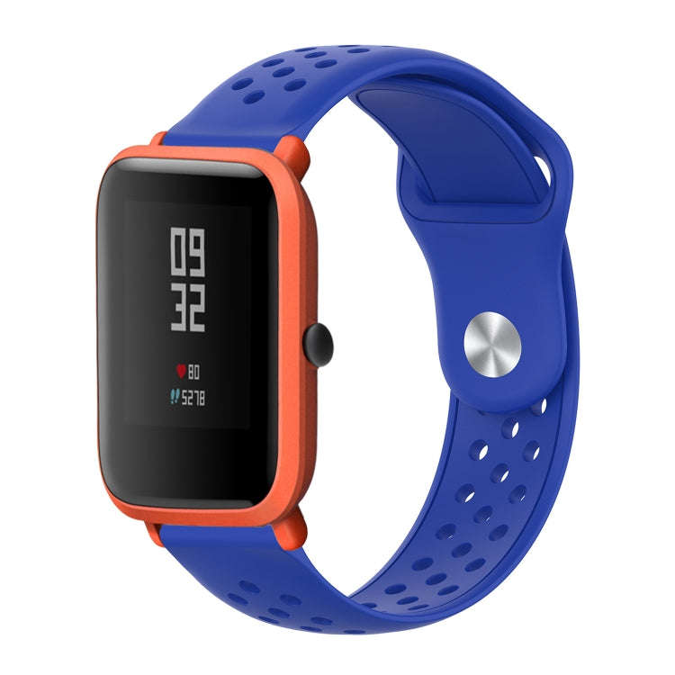 For Huami Amazfit Youth Edition Silicone Breathable Watch Band(Sapphire)