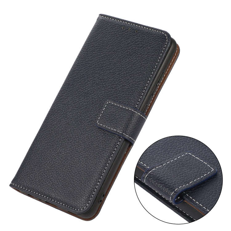 For OnePlus ACE/10R Litchi Texture Horizontal Flip Leather Phone Case(Dark Blue)