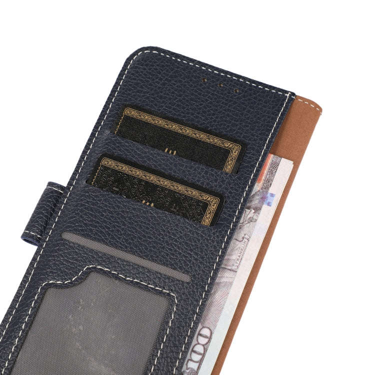 For OnePlus ACE/10R Litchi Texture Horizontal Flip Leather Phone Case(Dark Blue)