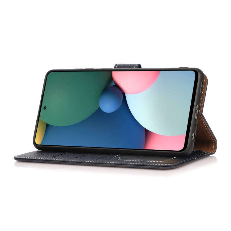 For OnePlus ACE/10R Litchi Texture Horizontal Flip Leather Phone Case(Dark Blue)