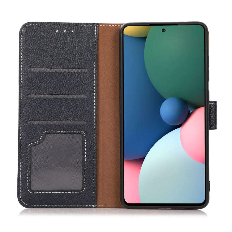 For OnePlus ACE/10R Litchi Texture Horizontal Flip Leather Phone Case(Dark Blue)