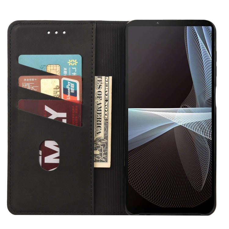 For Sony Xperia 10 IV Skin Feel Splicing Leather Phone Case(Black)