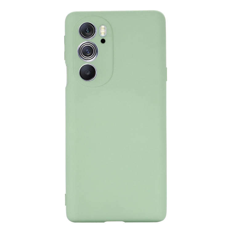 For Motorola Edge X30 5G Pure Color Liquid Silicone Shockproof Phone Case(Green)