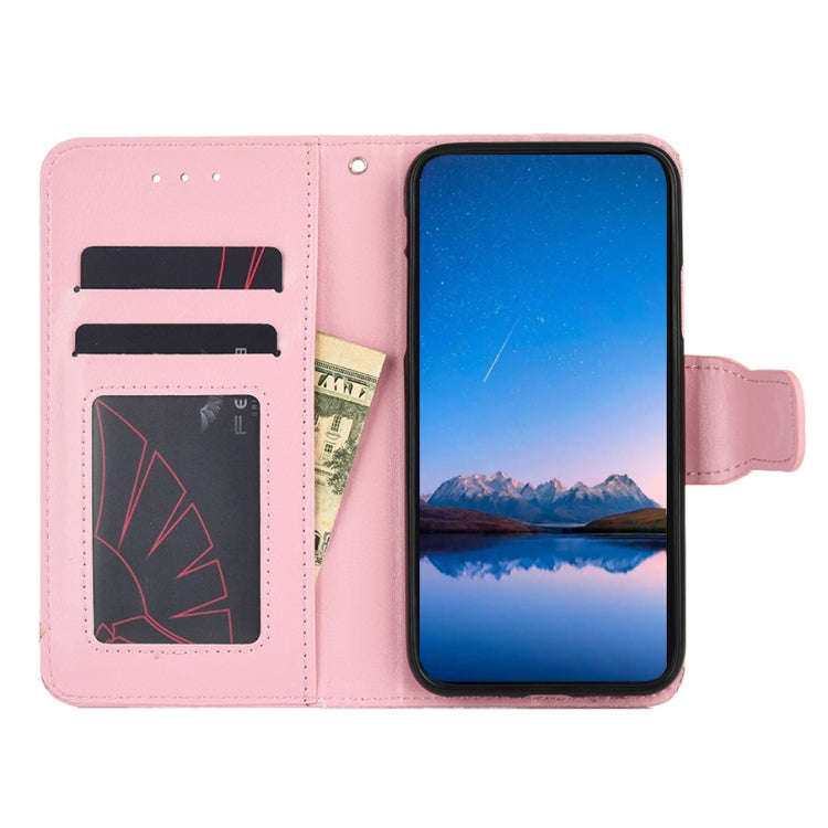 For Honor Magic4 Crystal Texture Leather Phone Case(Pink)
