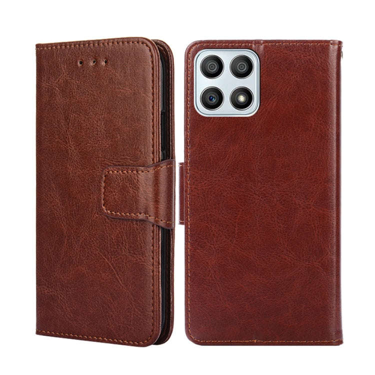 For Honor X30i Crystal Texture Leather Phone Case(Brown)