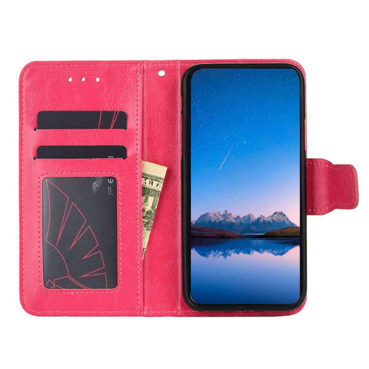 For TCL 30 5G / 30+ 5G Crystal Texture Leather Phone Case(Rose Red)
