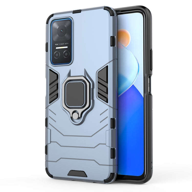 For Honor Play6T Magnetic Ring Holder PC + TPU Phone Case(Navy Blue)