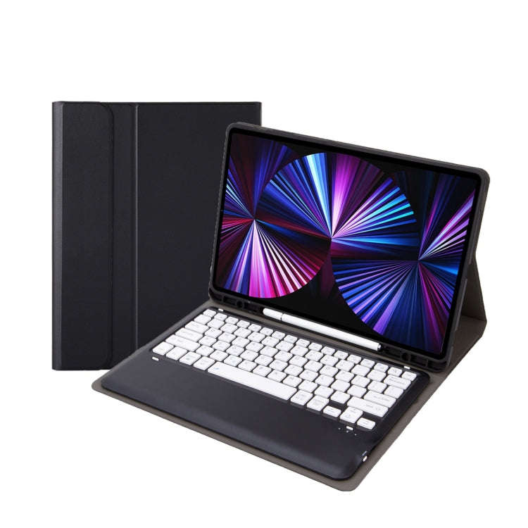 C12B Detachable Pen Slot Bluetooth Keyboard Leather Tablet Case For iPad Air 13 2025 / 2024 / Pro...