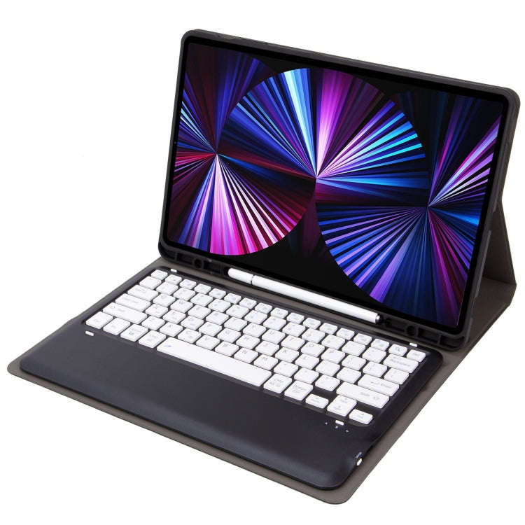 C12B Detachable Pen Slot Bluetooth Keyboard Leather Tablet Case For iPad Air 13 2025 / 2024 / Pro...