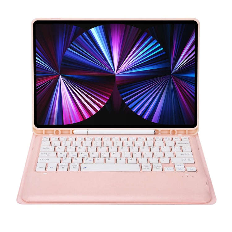 C12B Detachable Pen Slot Bluetooth Keyboard Leather Tablet Case For iPad Air 13 2025 / 2024 / Pro...
