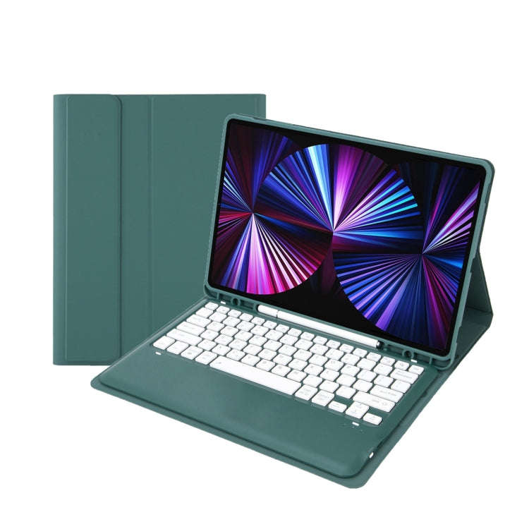 C12B Detachable Pen Slot Bluetooth Keyboard Leather Tablet Case For iPad Air 13 2025 / 2024 / Pro...