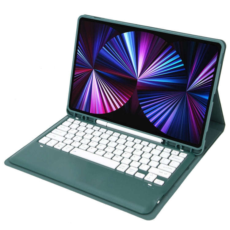 C12B Detachable Pen Slot Bluetooth Keyboard Leather Tablet Case For iPad Air 13 2025 / 2024 / Pro...