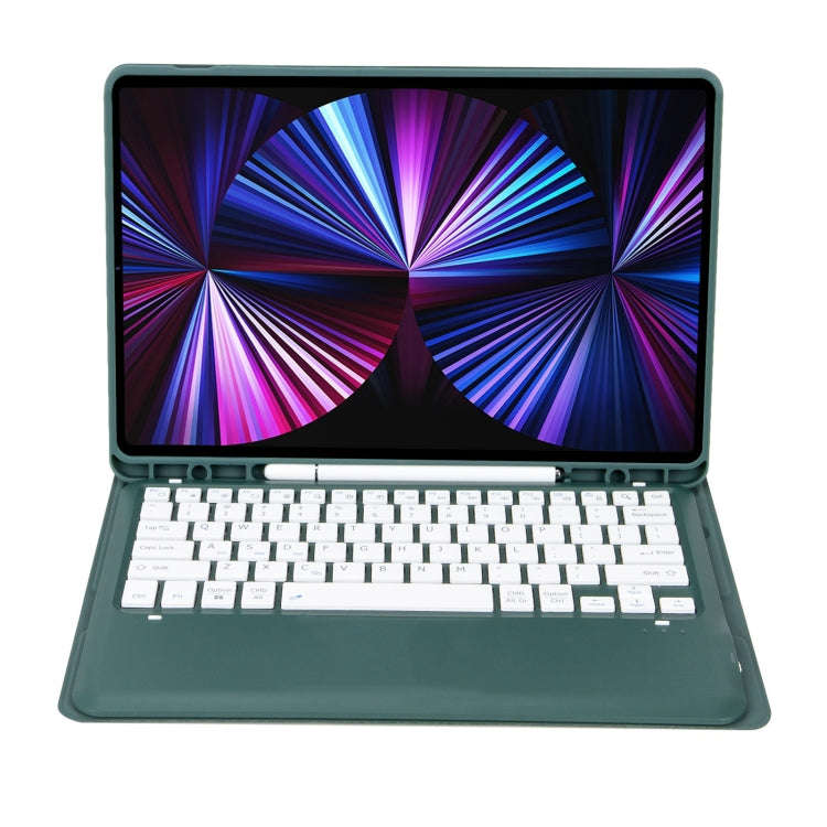 C12B Detachable Pen Slot Bluetooth Keyboard Leather Tablet Case For iPad Air 13 2025 / 2024 / Pro...