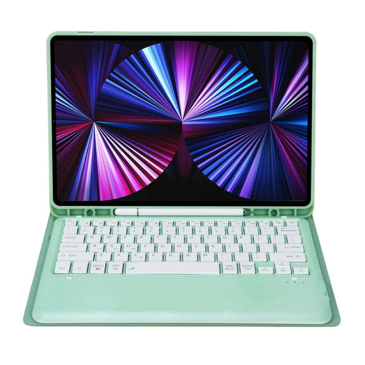 C12B Detachable Pen Slot Bluetooth Keyboard Leather Tablet Case For iPad Air 13 2025 / 2024 / Pro...