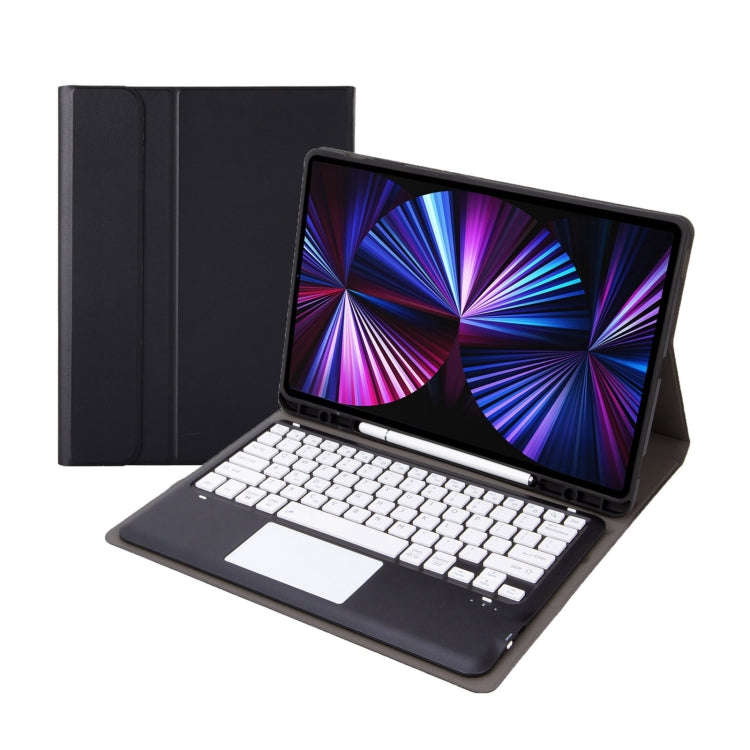 T12B-A Detachable Touch Pad Bluetooth Keyboard Leather Tablet Case For iPad Air 13 2025 / 2024 / ...