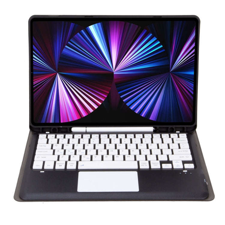 T12B-A Detachable Touch Pad Bluetooth Keyboard Leather Tablet Case For iPad Air 13 2025 / 2024 / ...