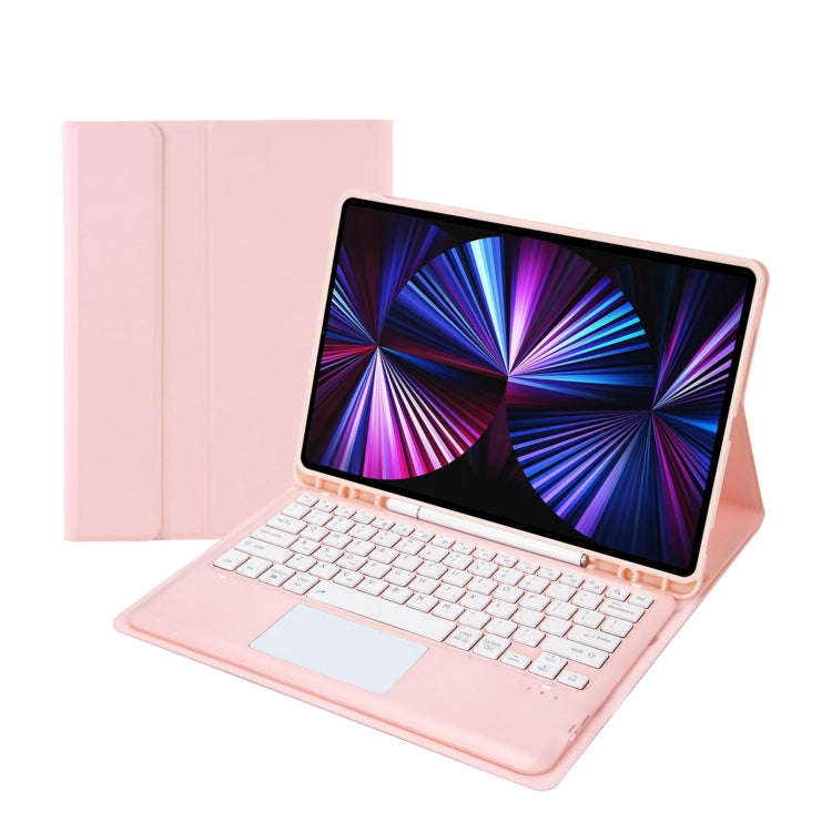 T12B-A Detachable Touch Pad Bluetooth Keyboard Leather Tablet Case For iPad Air 13 2025 / 2024 / ...