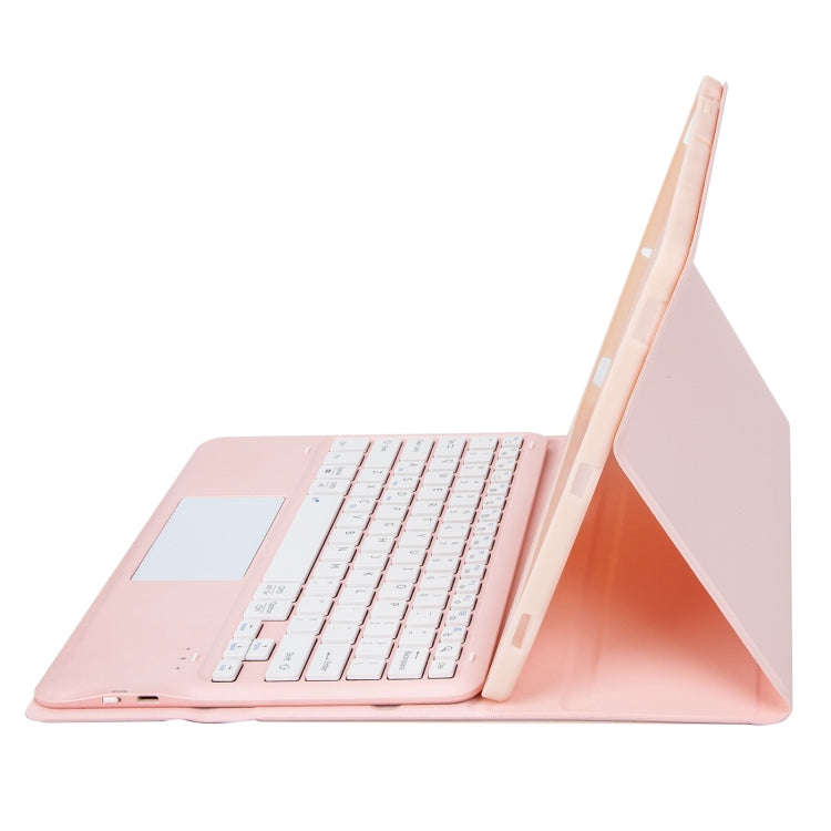 T12B-A Detachable Touch Pad Bluetooth Keyboard Leather Tablet Case For iPad Air 13 2025 / 2024 / ...