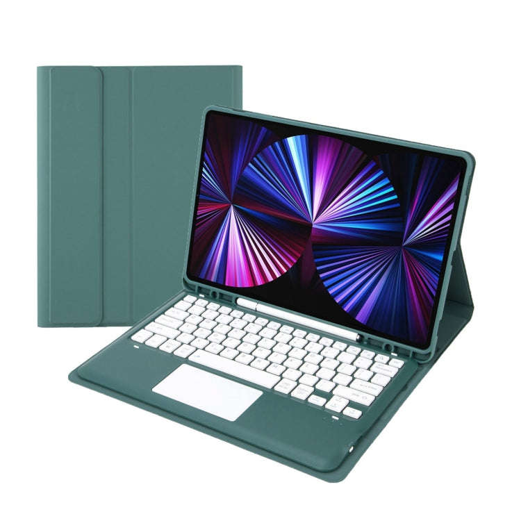 T12B-A Detachable Touch Pad Bluetooth Keyboard Leather Tablet Case For iPad Air 13 2025 / 2024 / ...